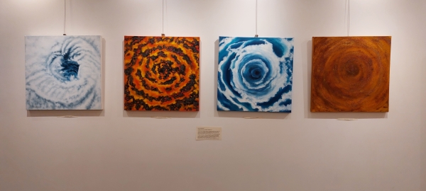 Interview of Natasa Govedarou at Fox24.gr about the group exhibition "Air,Fire,Water,Earth"